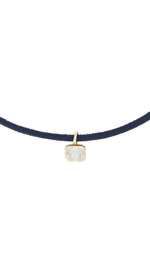 SHASHI Lasso Silk Necklace in Blue - SHASHI - Modalova
