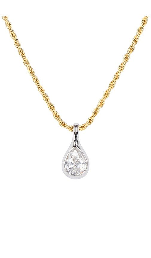 Pear Diamond Chain Necklace in Metallic - SHASHI - Modalova