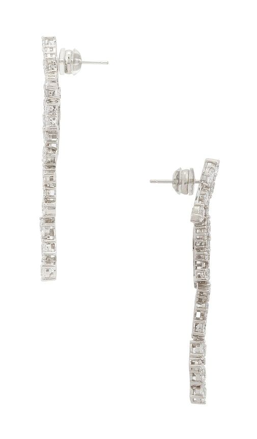 Argent Pave Earring in Metallic - SHASHI - Modalova