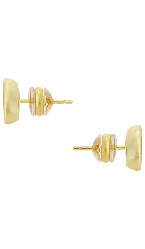 Marquise Bezel Stud in Metallic - SHASHI - Modalova