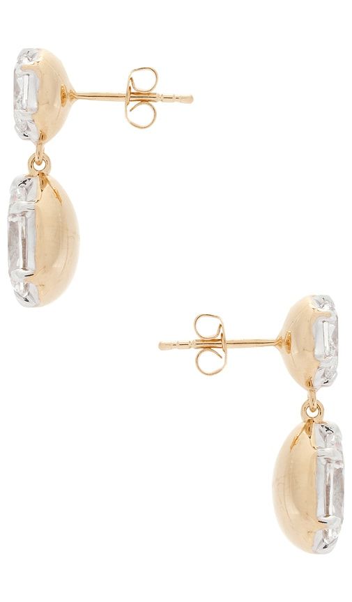 Pear Georgian Cut Earrings in Metallic - SHASHI - Modalova