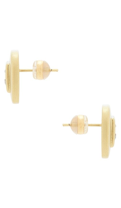 Reagan Square Studs in Metallic - SHASHI - Modalova