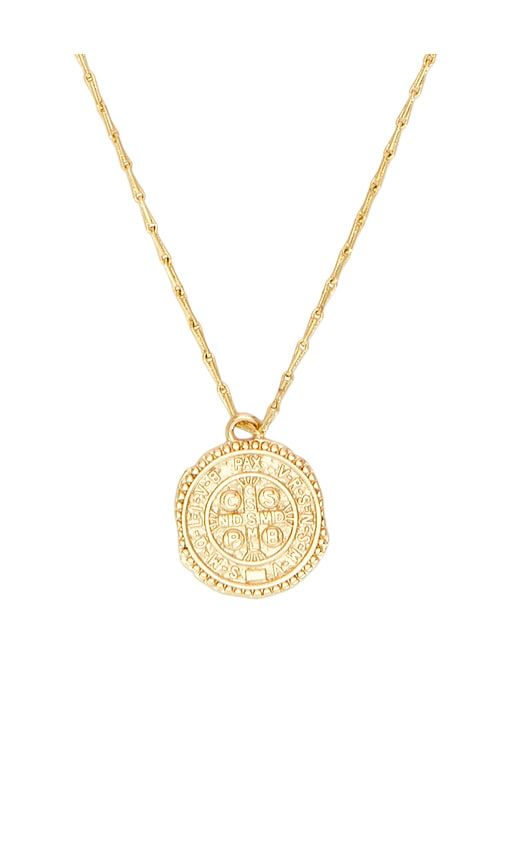 Medallion Chain Necklace in Metallic - SHASHI - Modalova