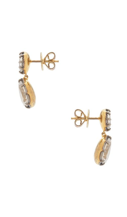 Pear Georgian Cut Earring in Metallic - SHASHI - Modalova