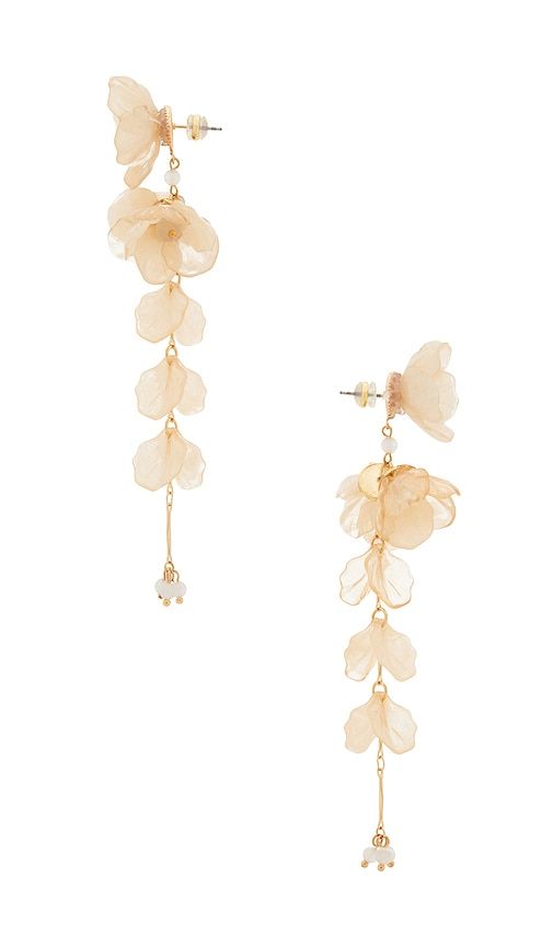 SHASHI Iris Earring in Ivory - SHASHI - Modalova