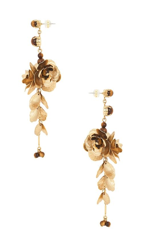 Gardenia Earring in Metallic - SHASHI - Modalova