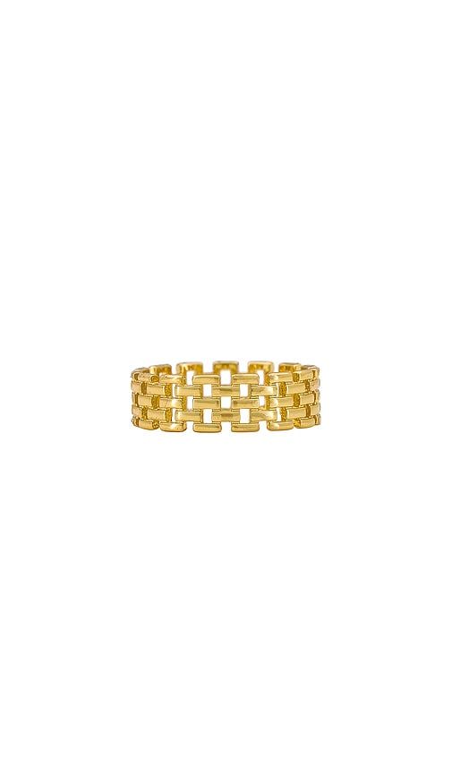 Linked Band Ring in Metallic . - size 4 (also in 3, 5, 6, 7, 8) - SHASHI - Modalova