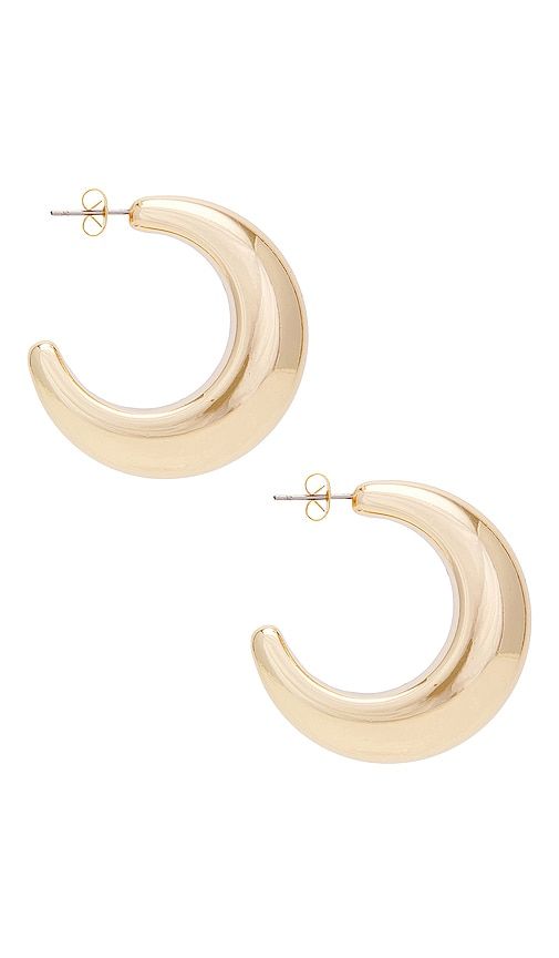 SHASHI Tsuki Hoop in Metallic Gold - SHASHI - Modalova