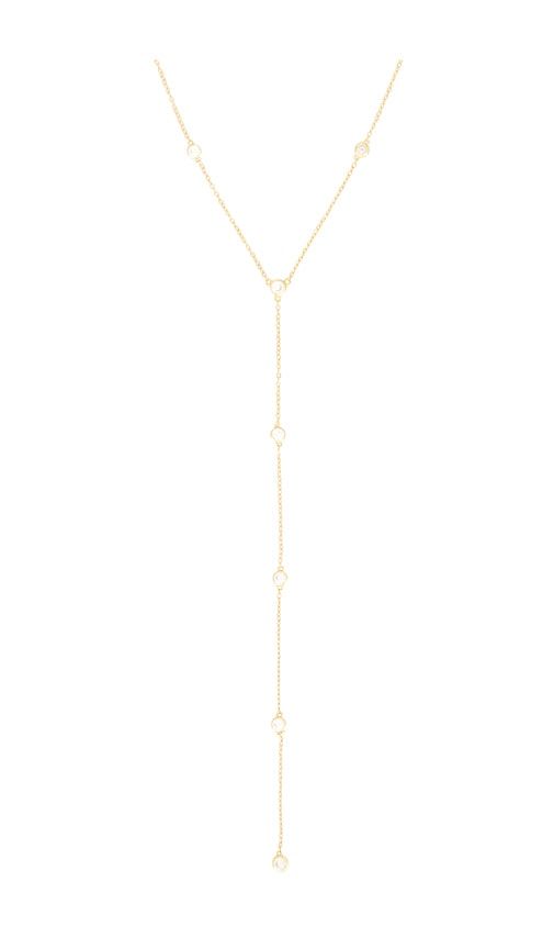 Emily Diamond Lariat in Metallic - SHASHI - Modalova