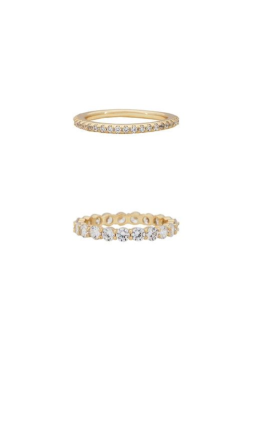 Vroom Ring Set in Metallic . - size 6 (also in 5, 7, 8) - SHASHI - Modalova