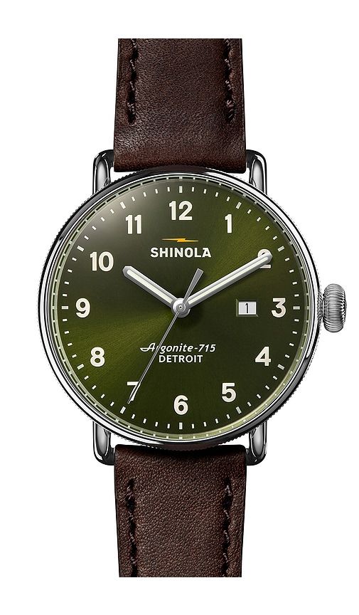 Shinola Canfield 43mm in Green - Shinola - Modalova
