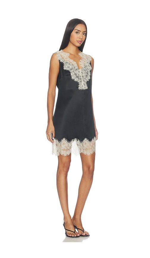 Bea Satin Lace Mini Dress in & White. - size M (also in S, XS) - SIMONMILLER - Modalova