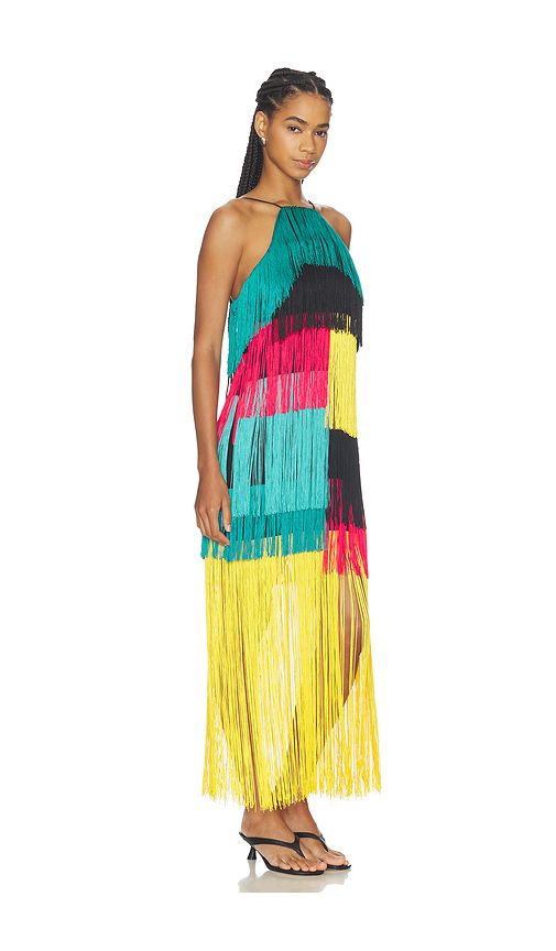 Drea Fringe Dress in Multi. - size M (also in XS) - SIMONMILLER - Modalova