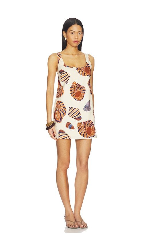 Sahara Linen Mini Dress in Neutral. - size L (also in M, S) - SIMONMILLER - Modalova