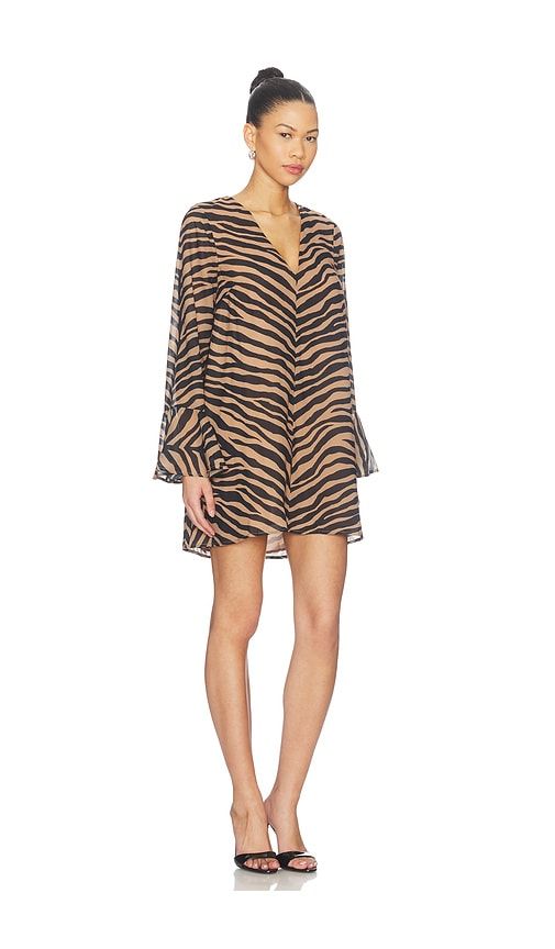 Marion Chiffon Dress in Brown. - size L (also in M, S, XS) - SIMONMILLER - Modalova