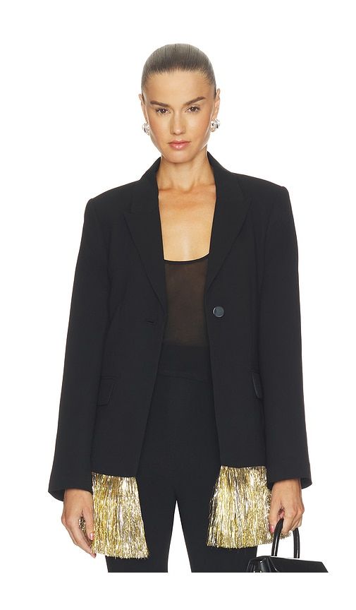 Odette Crepe Fringe Blazer in . - size S (also in XS) - SIMONMILLER - Modalova