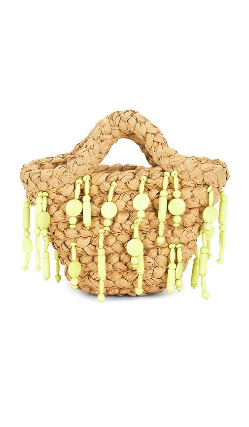 Beaded Shelly Bag in Yellow,Neutral - SIMONMILLER - Modalova