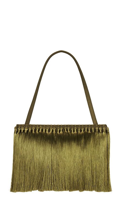 Tassel Boxy Clutch in Green - SIMONMILLER - Modalova