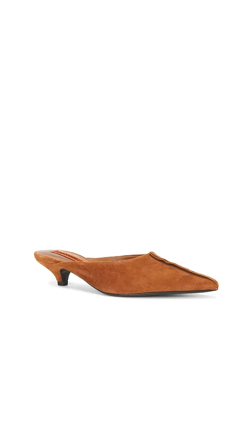 Suede Arrow Mule Pump in Brown. - size 36 (also in 37, 38, 39, 40) - SIMONMILLER - Modalova
