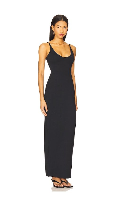 Smooth Layers Skimpy Scoop Neck Dress in Black. - size M (also in S, XL, XS) - SKIMS - Modalova