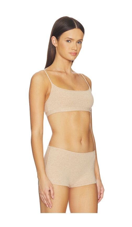 Everyday Cotton Scoop Bralette in Nude. - size S (also in XXS) - SKIMS - Modalova