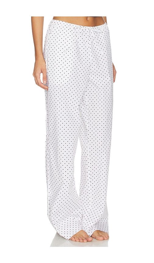 Cotton Poplin Sleep Drawstring Pant in Black & White. - size L (also in M, S, XL, XXL) - SKIMS - Modalova
