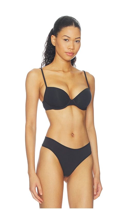Everybody Cotton Lightly Lined Demi Bra in Black. - size 32B (also in 32C, 32D, 32DD, 34A, 34B, 34C, 34D, 34DD, 36B, 36C, 36D, 36DD) - SKIMS - Modalova