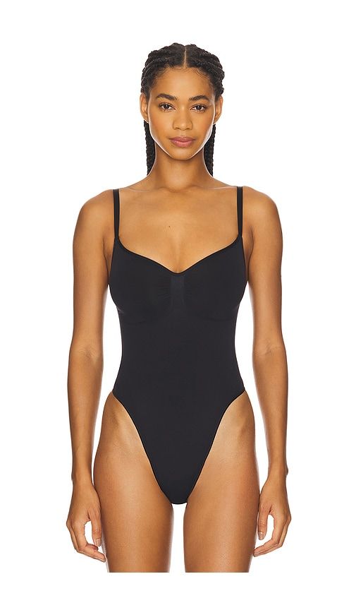 Seamless Sculpt Thong Bodysuit in Black. - size 2X (also in L, M, S, XL, XS, XXS) - SKIMS - Modalova