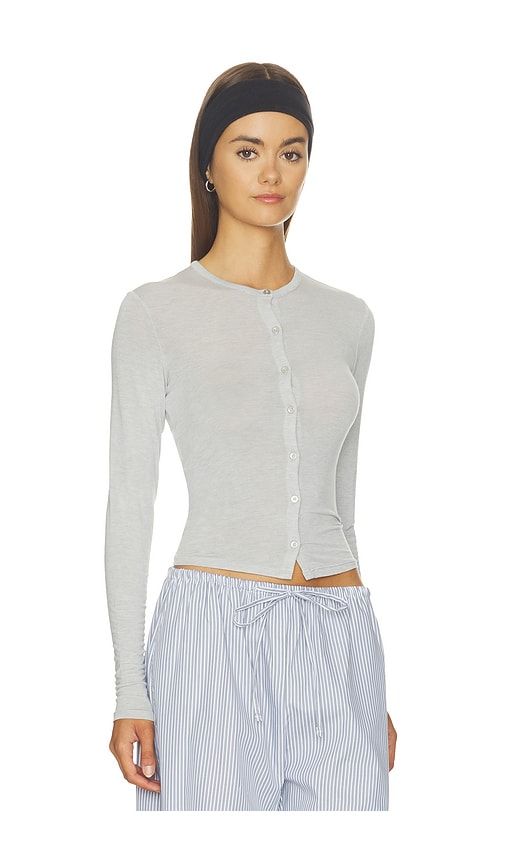 Sheer Modal Cardigan in Grey. - size L (also in M, S, XL, XS) - SKIMS - Modalova