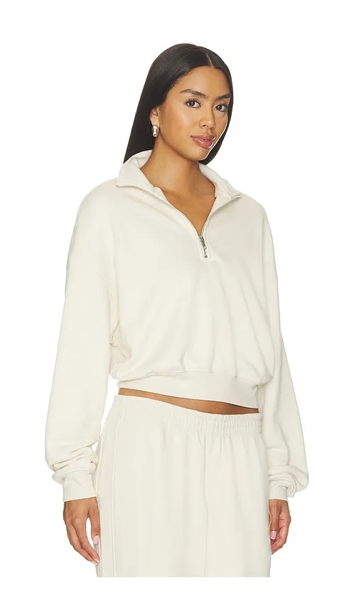 Drapey French Terry Half Zip Pullover in Ivory. - size M (also in S, XS) - SKIMS - Modalova