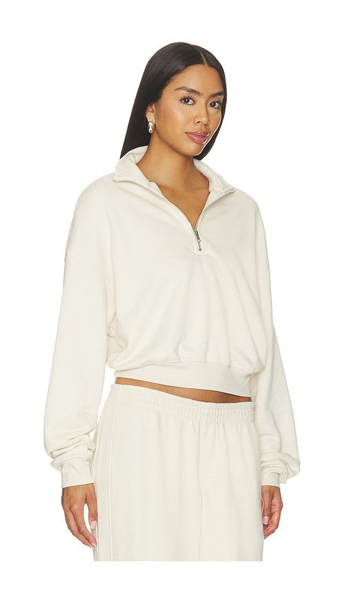 Drapey French Terry Half Zip Pullover in Ivory. - size M (also in S, XS, XXS) - SKIMS - Modalova