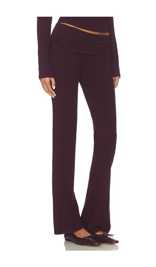 Cotton Jersey Foldover Pant in Burgundy. - size L (also in S, XL, XS, XXS) - SKIMS - Modalova