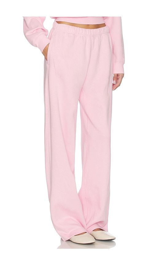 Cotton Fleece Classic Straight Leg Pant in Pink. - size L (also in M, XL) - SKIMS - Modalova