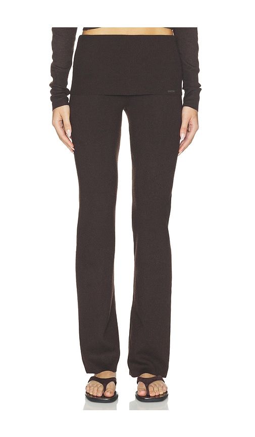 Essential Sweaters Foldover Pant in Brown. - size L (also in M, S, XL, XS, XXS) - SKIMS - Modalova