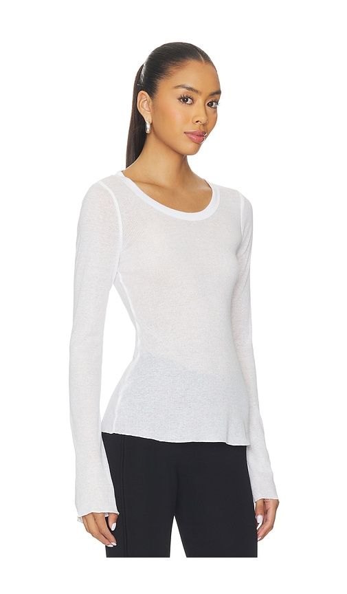 Sheer Cotton Long Sleeve Top in White. - size M (also in L, XL) - SKIMS - Modalova