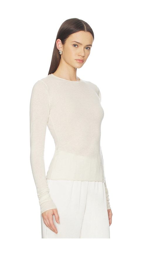 Sheer Cashmere Long Sleeve Top in Beige. - size L (also in M, S, XL) - SKIMS - Modalova