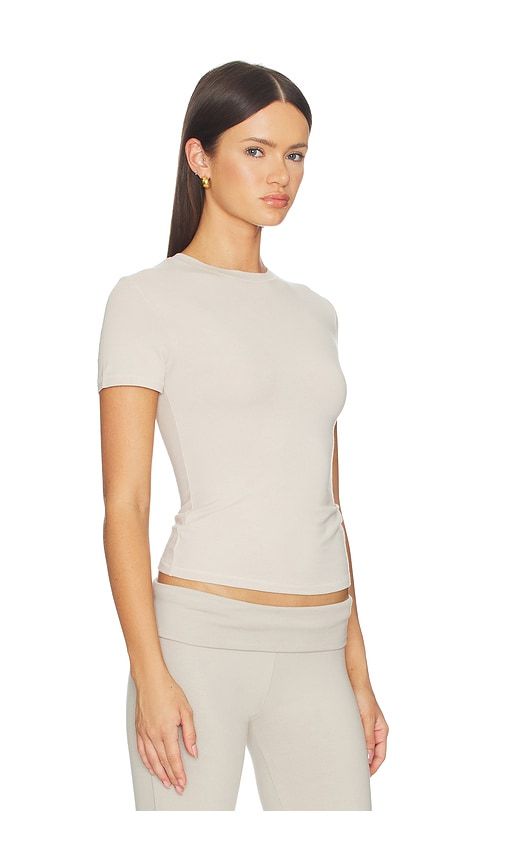 Cotton Jersey T-shirt in Beige. - size S (also in XS) - SKIMS - Modalova