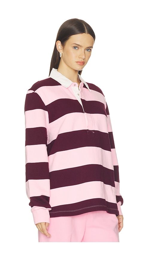Long Sleeve Polo in Burgundy. - size M (also in S, XS) - SKIMS - Modalova