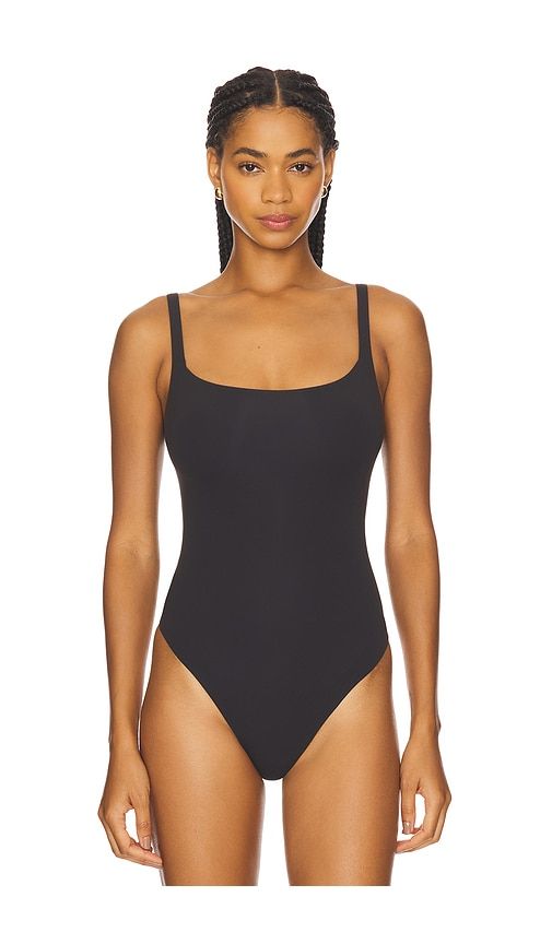 Fits Everybody Square Neck Bodysuit in Black. - size L (also in M, XS, XXS) - SKIMS - Modalova