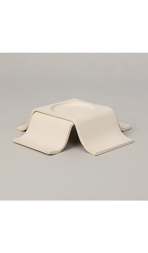 Noor Pillar Tall Candle Holder in Cream - SIN - Modalova