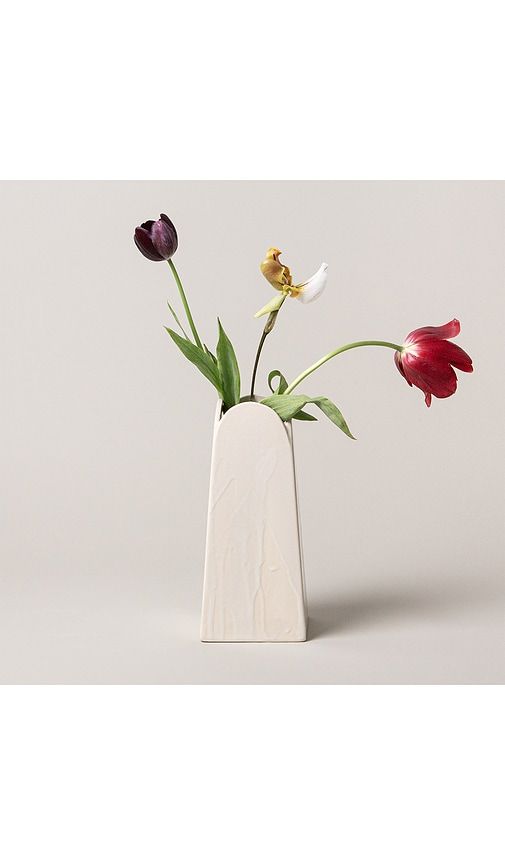 SIN Olto Tall Vase in Cream - SIN - Modalova