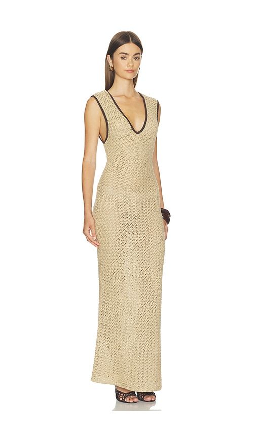 Ellinor Midi Dress in Beige. - size M (also in S) - SIR. - Modalova