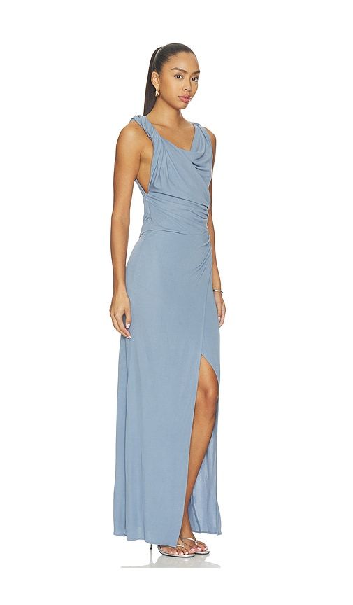 Olenna Twist Low Back Gown in Blue. - size 1/S (also in 2/M, 3/L, 4/XL) - SIR. - Modalova
