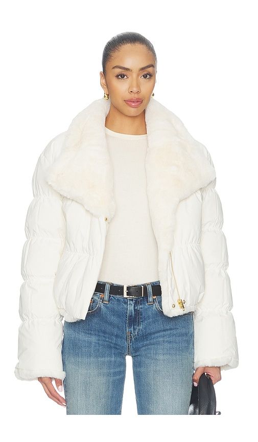 Adair Jacket in Ivory. - size L (also in M, S) - Soia & Kyo - Modalova