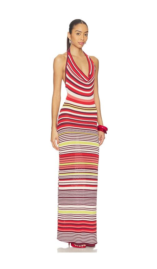 Pandora Knit Dress in Red,White. - size L (also in M, S) - SOVERE - Modalova