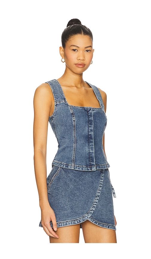 Dawn Denim Bodice Top in Blue. - size L (also in S, XS) - SOVERE - Modalova