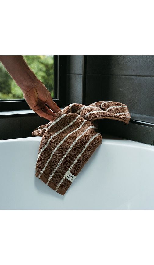 Koko Plush Hand Towel in Brown - Slowtide - Modalova