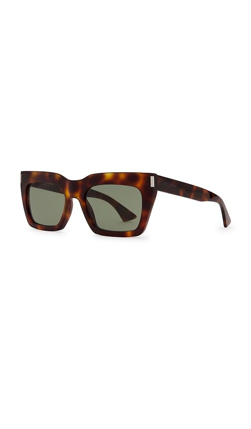 Rectangular Sunglasses in Brown - Saint Laurent - Modalova