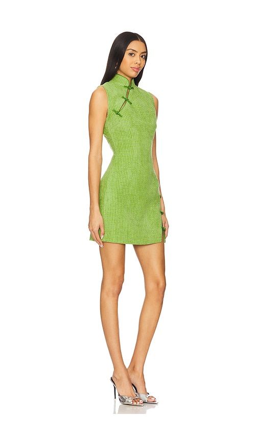 Ines Tweed Dress in Green. - size 0 (also in 2, 4) - SAU LEE - Modalova