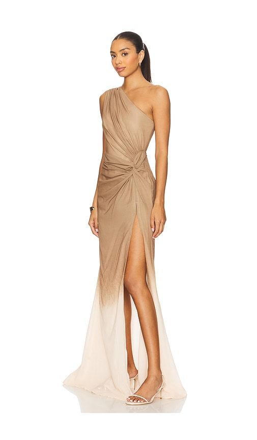 Grecia Dress in Tan. - size 0 (also in 2, 4) - SAU LEE - Modalova